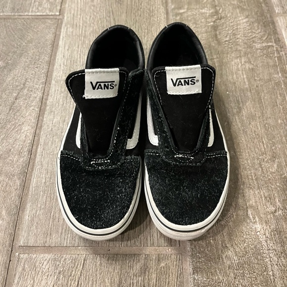 VANS Unisex Sneakers Black and White Vans Size 1 - Picture 8 of 8